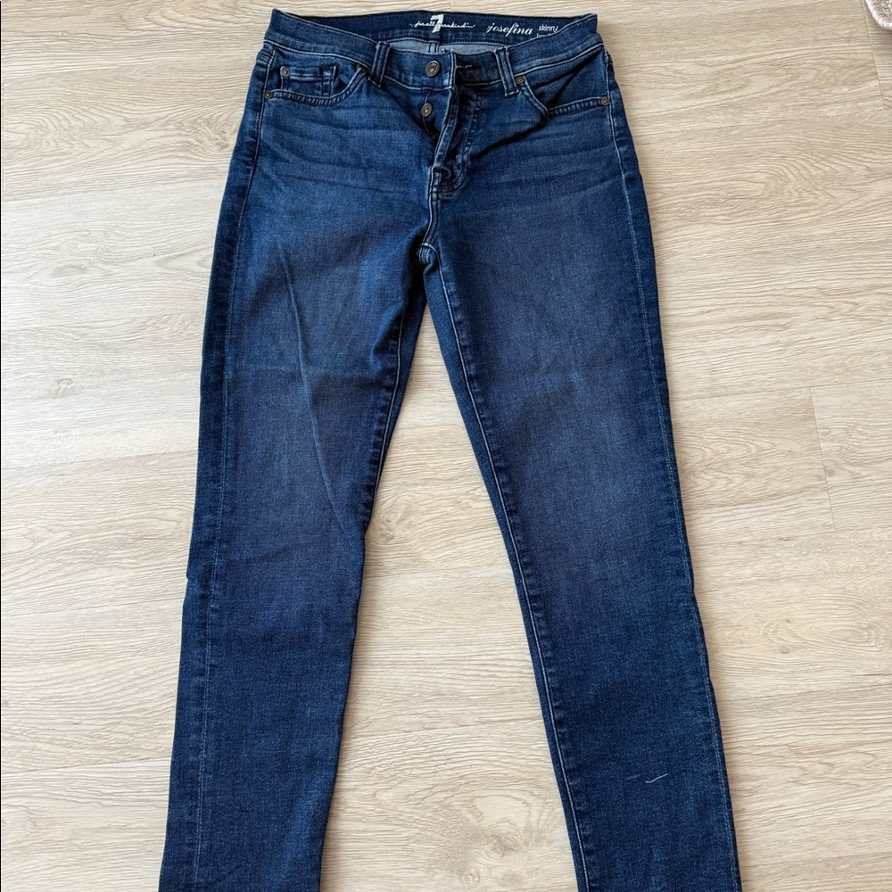 7 for all Mankind barely work skinny jeans